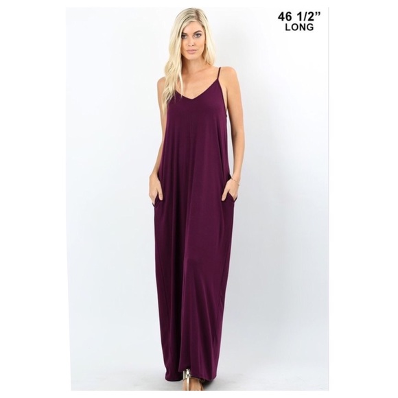 Dark Plum Maxi Dress - Picture 3 of 3